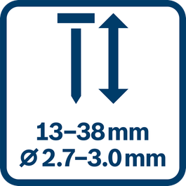  Dužina eksera 13–38 mm, a prečnik 2,7–3,0 mm