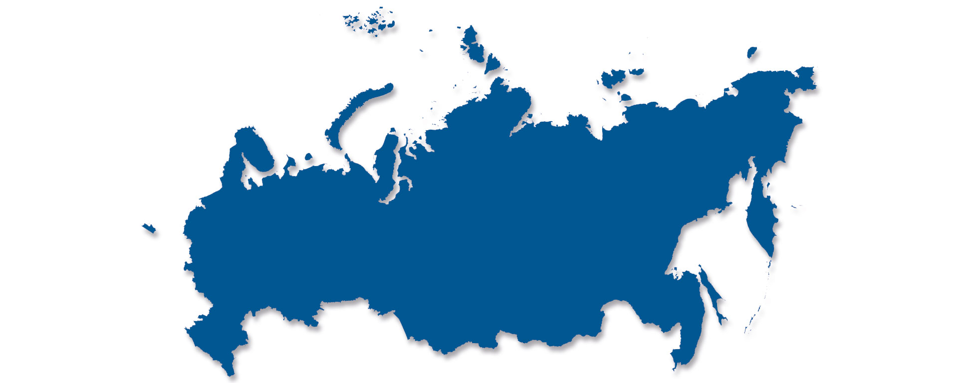 Карта России на белом фоне