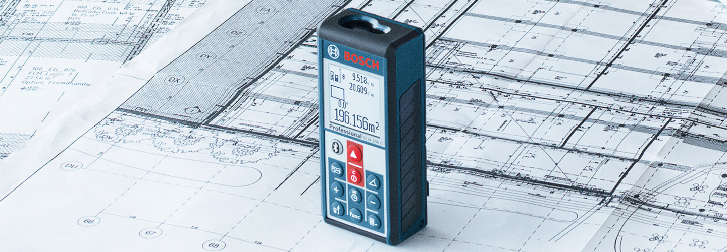 Medidor Distancia Telemetro Laser Bosch Glm 100 C Bluetooth