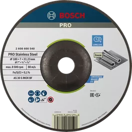 PRO Stainless Steel Bonded Grinding Disc