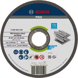 PRO Stainless Steel and Metal Bonded Cutting Disc