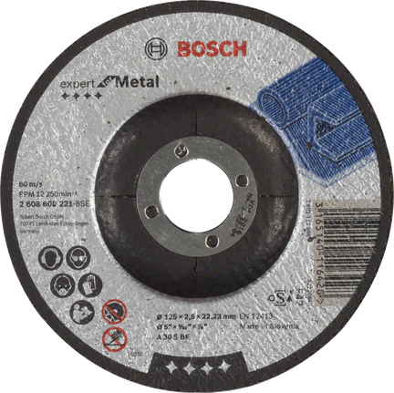 25 disques à tronçonner métal à moyeu déporté - D. 230 x Al. 22,23