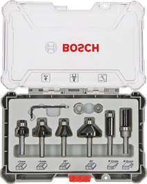 Trim and Edging Router Bit Set, 6-Pieces