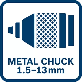  Швидкозатискний металевий патрон 1,5-13 мм