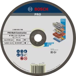 PRO Multi Construction Bonded Cutting Disc