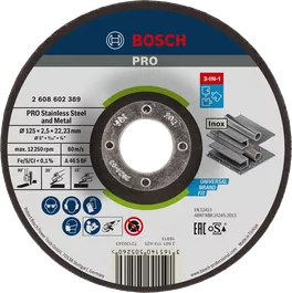 PRO Stainless Steel and Metal 3-in-1 Bonded Disc